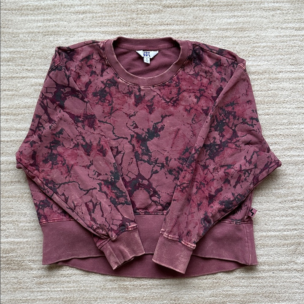 JoyLab French Terry Acid Wash Crewneck Sweatshirt Size Medium - Picture 5 of 14